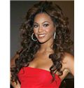 Sexy Beyonce Knowles' Lace Front Wigs Medium Wavy Brown