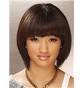 Cheapest Short Straight Capless Indian Remy Hair Bob Wigs