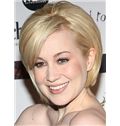 Kellie Pickler Hairstyle Short Straight Full Lace Human Hair Bob Wigs