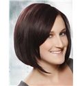 Genuine Short Straight Full Lace 100% Indian Remy Hair Bob Wigs