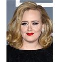 Adele Hairstyle Medium Wavy Full Lace Human Hair Bob Wigs