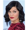 Smooth Jessie J Hairstyle Short Wavy Full Lace Bob Wigs