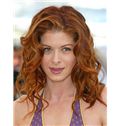 Debra Messing Hairstyle Medium Wavy Lace Front Remy Hair Wigs