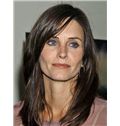 Fetching Courteney Cox Medium Straight Lace Front Real Human Hair Wigs