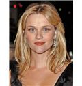 Noble Reese Witherspoon Medium Straight Lace Front Real Human Hair Wigs