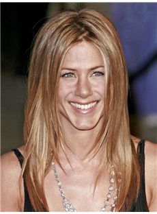Jennifer Aniston Hairstyle Medium Straight Full Lace Remy Hair Wigs