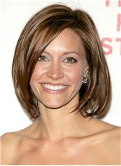 Sweet KaDee Strickland Hairstyle Short Straight Full Lace Human Wigs