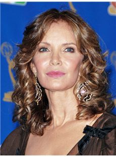 Unique Jaclyn Smith Medium Wavy Lace Front Human Hair Wigs