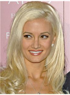 Worthy Holly Madison Medium Wavy Lace Front Human Hair Wigs