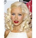Advanced Christina Aguilera Hairstyle Medium Wavy Full Lace 