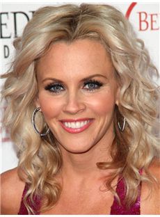 Boutique Jenny McCarthy Medium Wavy Lace Front Human Hair Wigs