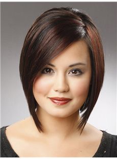High Short Straight Lace Front Human Hair Wigs