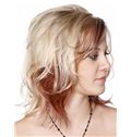 Reusable Medium Wavy Full Lace Remy Hair Wigs