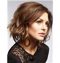 Cool Short Wavy Full Lace 100% Human Hair Wigs
