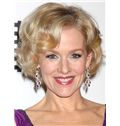 Exclusive Judy Greer Hairstyle Short Wavy Full Lace Human Wigs