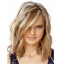 Maddie Hasson Hairstyle Medium Wavy Full Lace Human Wigs