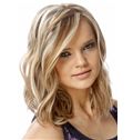 Maddie Hasson Hairstyle Medium Wavy Full Lace Human Wigs