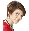 Newest Carolyn Hennesy Short Straight Full Lace Real Human Hair Wigs