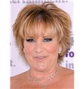Sassy Suzanne Rogers Short Wavy Full Lace Real Human Hair Wigs