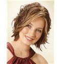 Admirable Short Wavy Full Lace Real Human Hair Wigs