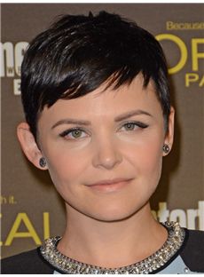 Ginnifer Goodwin Hairstyle Short Straight Capless Synthetic Wigs 