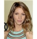 Anne Hathaway Hairstyle Medium Wavy Full Lace Human Wigs