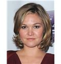 Lucy Lawless Hairstyle Short Wavy Full Lace Remy Hair Wigs