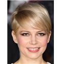 Style Halle Berry Short Straight Full Lace Human Hair Wigs