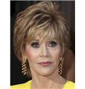 Ariana Huffington Hairstyle Short Wavy Capless Remy Hair Wigs