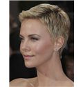 Sweet Kerry Bishe Hairstyle Short Wavy Full Lace Human Wigs
