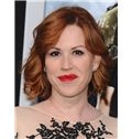 Dazzling Carolyn Hennesy Short Wavy Lace Front Real Human Hair Wigs