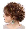 Bargain Hilary Swank Hairstyle Short Wavy Lace Front Human Wigs