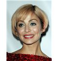 Mariella Frostrup Hairstyle Short Straight Full Lace Remy Hair Wigs