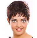 Flowing Short Straight Full Lace Human Hair Wigs
