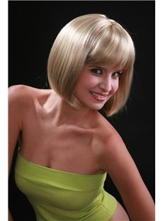 Fashionable 10 Inch Mixed Colored Straight Kanekaron Synthetic Wigs