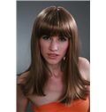 Free 16 Inch Chocolate Straight Kanekaron Synthetic Wigs