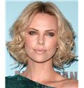 12 Inch Wavy Blonde Charlize Theron Full Lace 100% Human Wigs