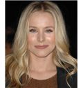 16 Inch Wavy Kristen Bell Human Hair Lace Front Wigs