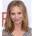16 Inch Straight Calista Flockhart Lace Front Human Wigs