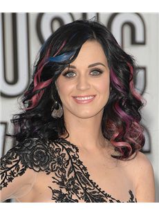 14 Inch Wavy Katy Perry Lace Front 100% Human Wigs