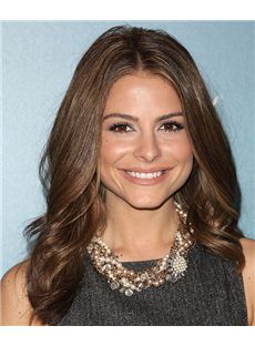 16 Inch Wavy Maria Menounos Lace Front Human Wigs