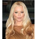 22 Inch Wavy Blonde Full Lace 100% Human Hair Wigs