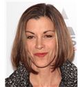 12 Inch Straight Blonde Wendie Malick Full Lace 100% Human Wigs