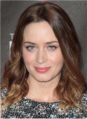 14 Inch Wavy Emily Blunt Lace Front Human Wigs