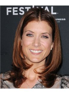 16 Inch Wavy Brown Kate Walsh Full Lace 100% Human Wigs