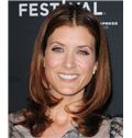 16 Inch Wavy Brown Kate Walsh Full Lace 100% Human Wigs
