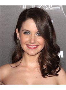 16 Inch Wavy  Alison Brie Full Lace 100% Human Wigs