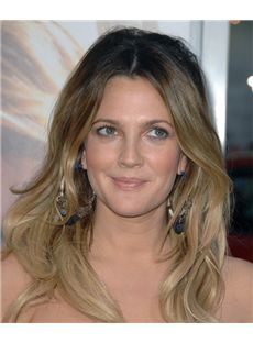 18 Inch Wavy Drew Barrymore Lace Front Human Wigs