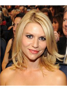 14 Inch Wavy Claire Danes Full Lace 100% Human Wigs