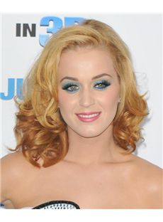 14 Inch Wavy Katy Perry Full Lace 100% Human Wigs